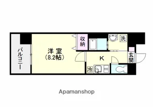 メゾン・ド・ボヌール【6階】の間取り