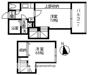 エクレール二軒茶屋【1階】の間取り