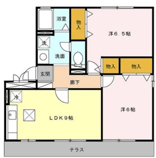 セジュールエレガンス【1階】の間取り