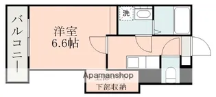 ジャルダン・フリューリー・ドーソンⅢ【1階】の間取り