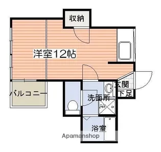 ロイヤルシティ中洲プレミアム【8階】の間取り
