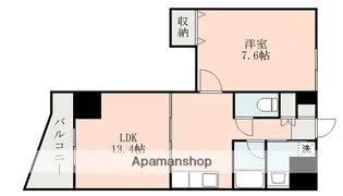 エクセラントメゾン与次郎【703号室】の間取り