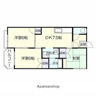 竹5マンション【205号室】の間取り