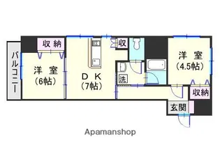 リードインアイエスヒラノ【4階】の間取り