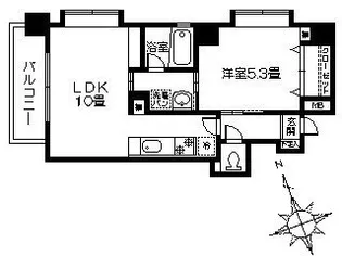ネオアクシス中央町【602号室】の間取り