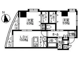 シンフォニア草牟田【0502号室】の間取り