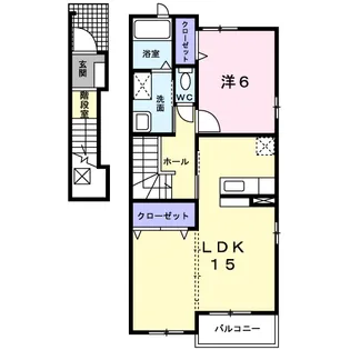 ヴァンヴェールKⅠ【2階】の間取り