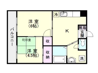 エスポワールM&T【2階】の間取り