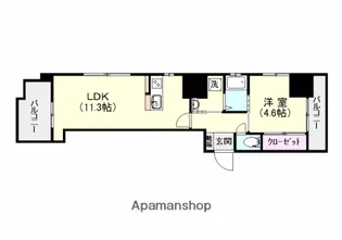 S−FORT鹿児島中央【3階】の間取り