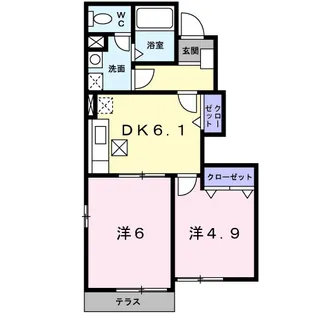 サンリットM・Ⅰ【1階】の間取り