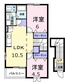 ハーモニーKⅡ【2階】の間取り