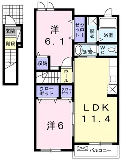 インテリジェンスⅠ【2階】の間取り