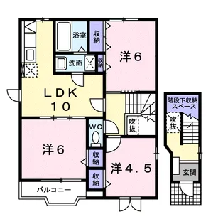3LDKの間取り画像