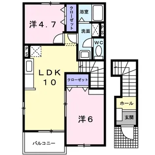 イースト・サンライズ【2階】の間取り