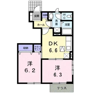 スマイルK【1階】の間取り