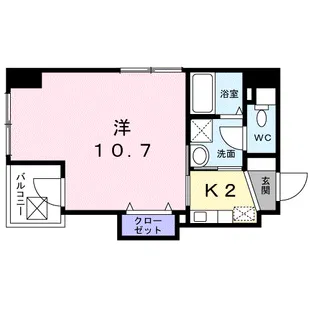 クレスト呉服町【3階】の間取り