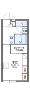 レオパレス舞鶴【101号室】の間取り