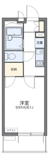 レオパレス上之園【302号室】の間取り