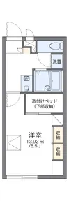 レオパレス秋桜【204号室】の間取り