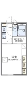 レオパレス加治木【206号室】の間取り