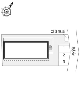 レオパレスサンシャイン紫原【2階】の間取り