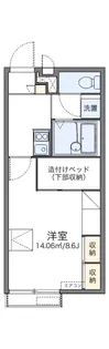 レオパレス浜之市76【207号室】の間取り