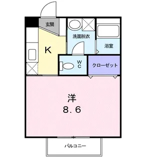 サンセール大小路【2階】の間取り