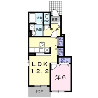 サンリットガーデンA【1階】の間取り