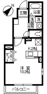ケイズ・プラーサⅠ【102号室】の間取り
