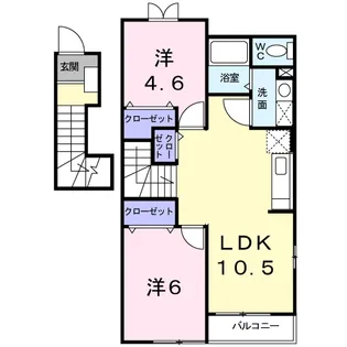LUCKY・TENⅡ【2階】の間取り