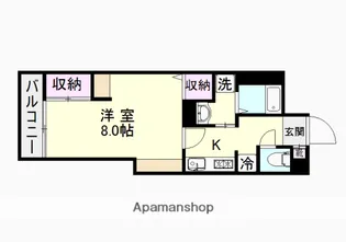 コンチェルト下荒田【3階】の間取り
