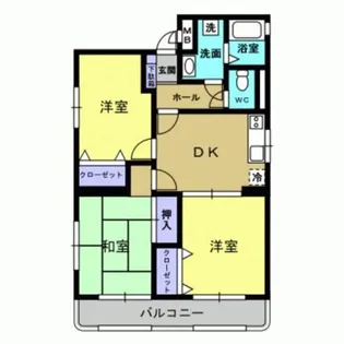 ユーミー長田B棟【301号室】の間取り