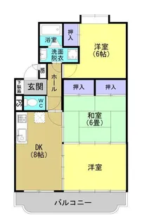 ハイツ飯田【102号室】の間取り