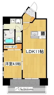 ロータス下荒田【5階】の間取り