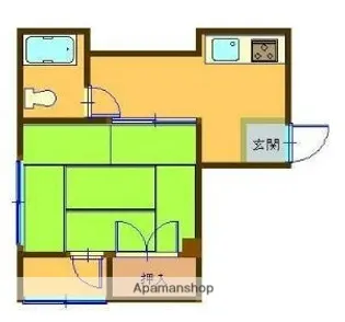 KBKスポーツ上町ビル【501号室】の間取り