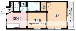 パルティールⅡ【205号室】の間取り