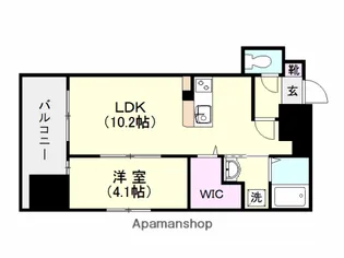S−FORT鹿児島駅前ベイサイド【10階】の間取り
