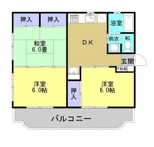 第2小川ハイツ【3階】の間取り