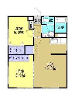 第2小川ハイツ【302号室】の間取り