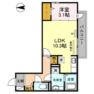 ボナール【3階】の間取り