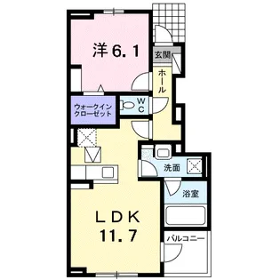 レオンハート吉野台 Ⅳ【1階】の間取り