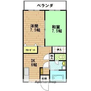 アベニュー中郡【2階】の間取り