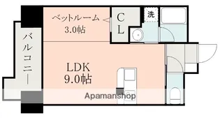 オーベル中郡【11階】の間取り