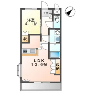 メゾン・メルヴェール【207号室】の間取り