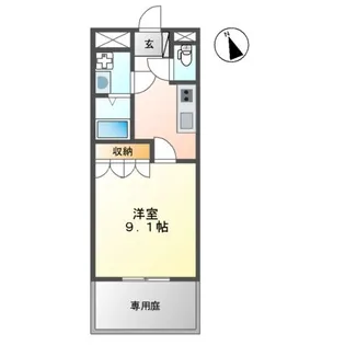 レイクレアⅠ【103号室】の間取り