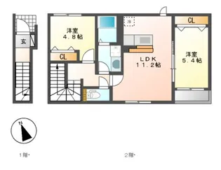 ファミール【2階】の間取り