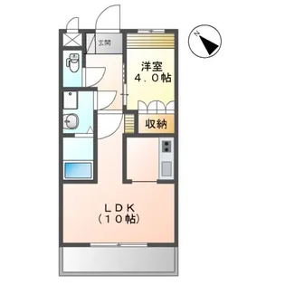 アイリスMAKISE【203号室】の間取り