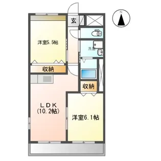 PURE GARDEN HOUSE【103号室】の間取り