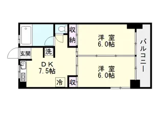 トヤマ薬品ビル【3階】の間取り
