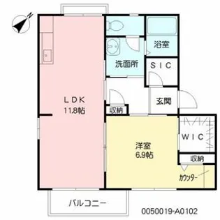 フォーレスO【201号室】の間取り